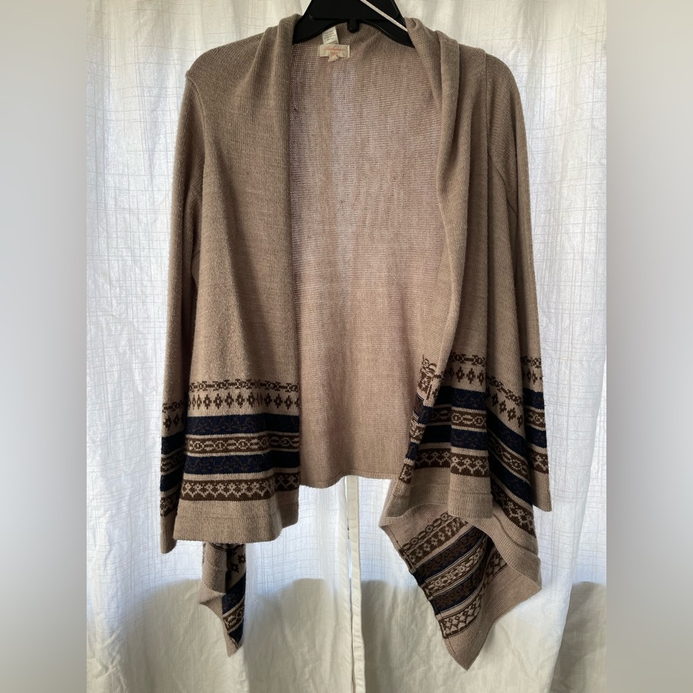 Ambience Southwestern Wrap Sweater